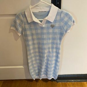 Alexander Wang Towel Gingham Polo Dress